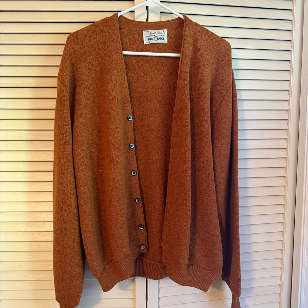 Vintage 1960's Arnold Palmer USA Alpaca
Wool Cardigan Sweater - Picture 2 of 7